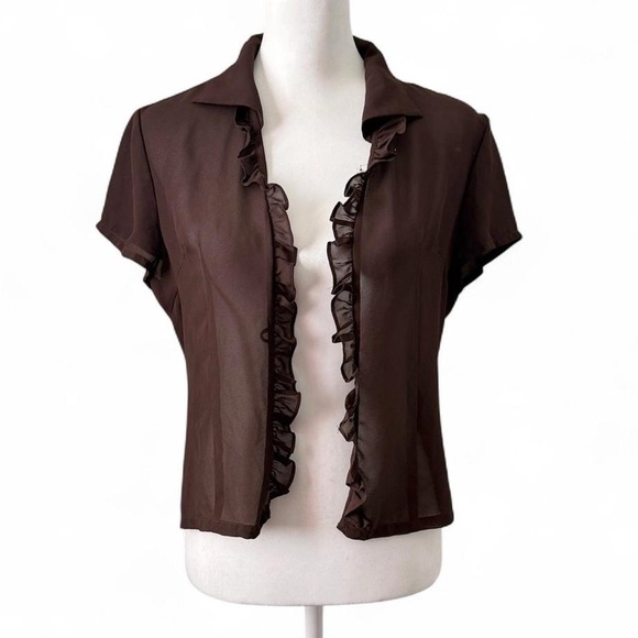 Brown Ruffle Fairy Top - Picture 2 of 5